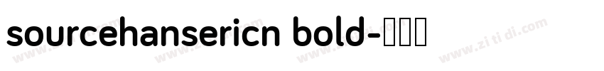 sourcehansericn bold字体转换